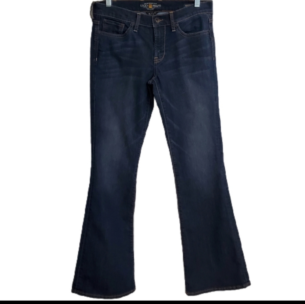 Lucky Brand Sweet & Flare Dark Blue Size 4